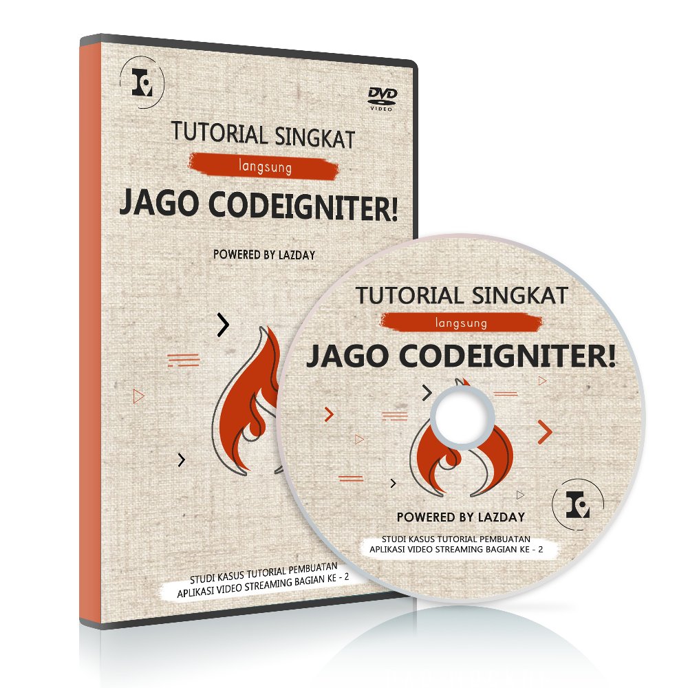 DVD Tutorial Belajar Codeigniter Original